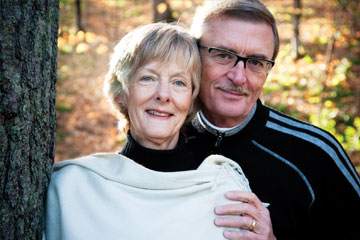 A man and his wife stand together in the woods. Links to Beneficiary Designations A man and his wife stand together in the woods. Links to Beneficiary Designations